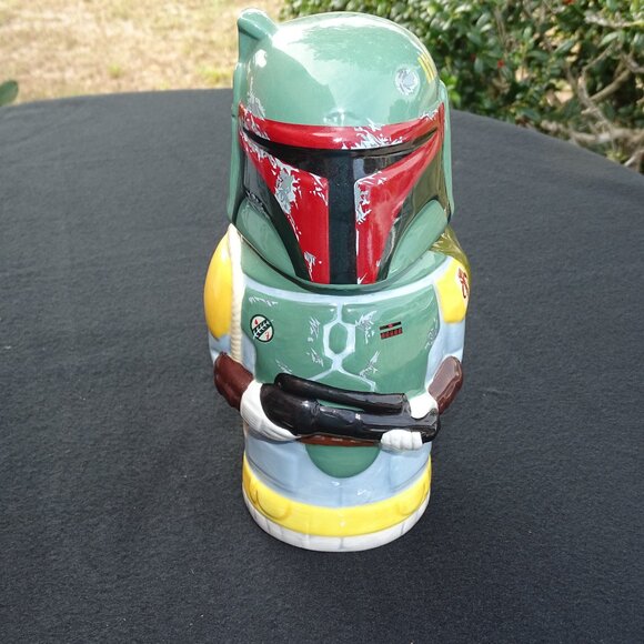 Star Wars Boba‎ Fett Stein - Collectible 22oz Ceramic Mug with Metal Hinge - Picture 2 of 13